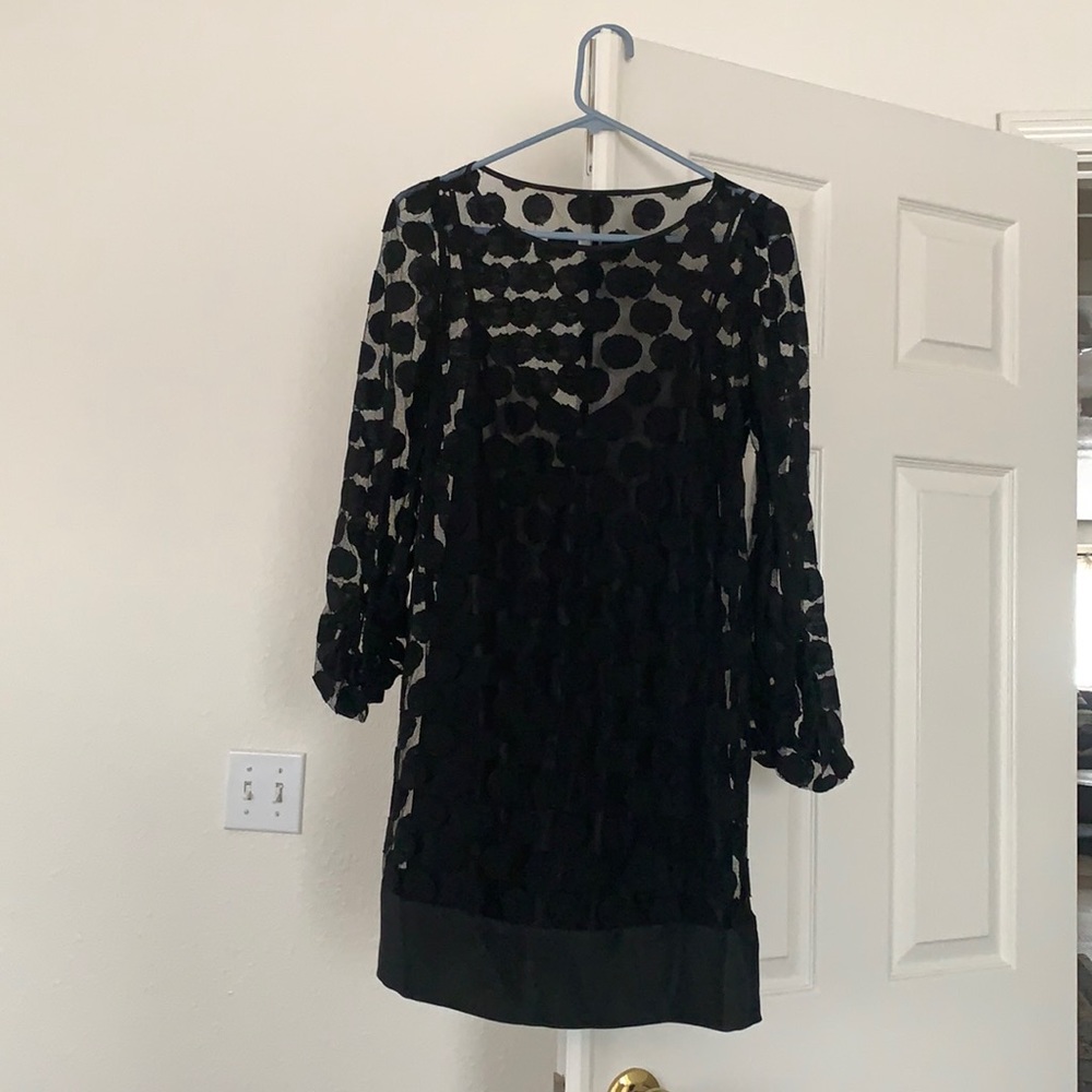 Laundry by Shelli Segal Dainty Black Midi Dress